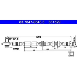 ATE 83.7847-0543.3 Bremsschlauch