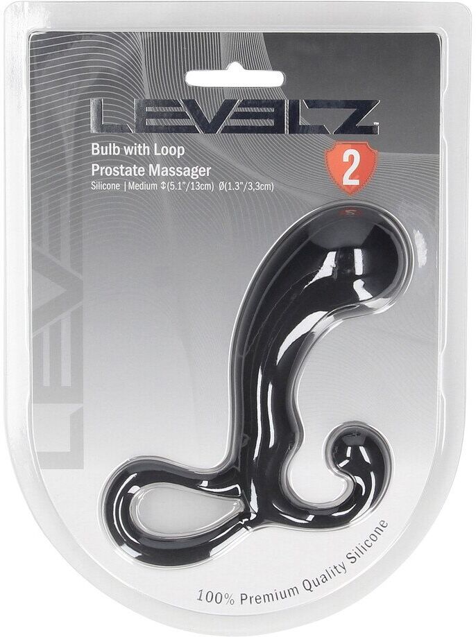 Levelz Ampoule avec boucle masseur prostatique en silicone - M - Noir