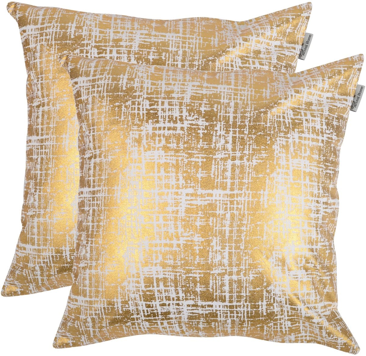 Omgoods Katoenen Kussenhoes met Gouden Folieprint