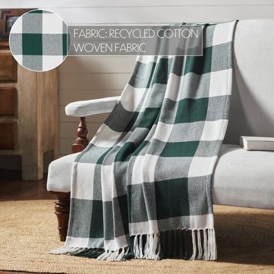 VHC Brands Annie Buffalo Check Woven Throw 50x60