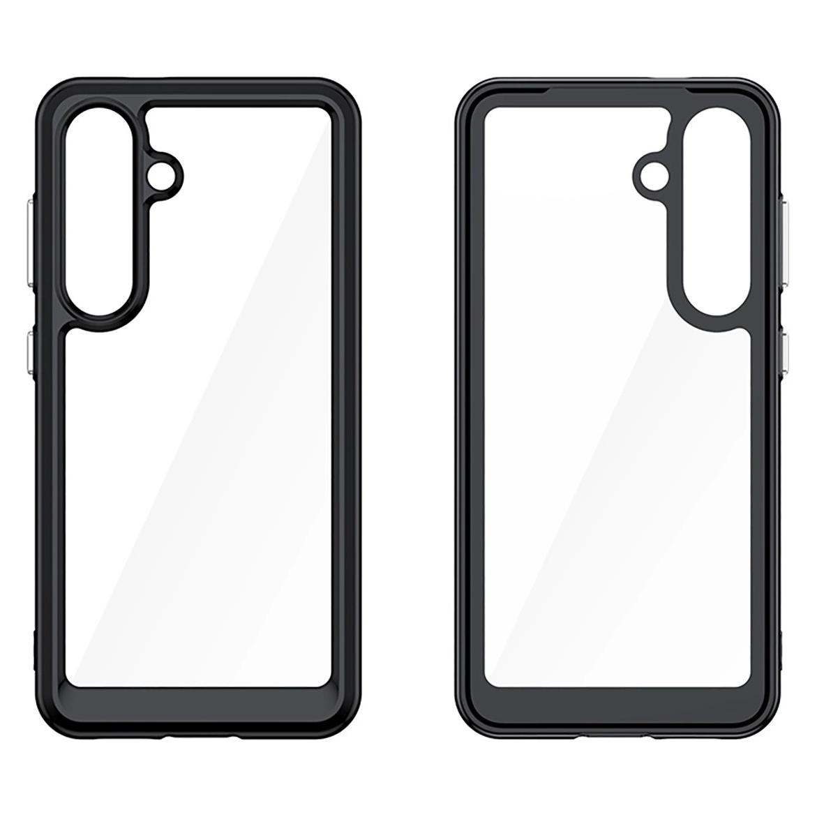 Hurtel Outer Space Case Silikonhülle mit Gelrahmen für Samsung Galaxy S25 - Schwarz (Samsung Galaxy S25) (OUTER SPACE CASE SAMSUNG GALAXY S25 BLACK)