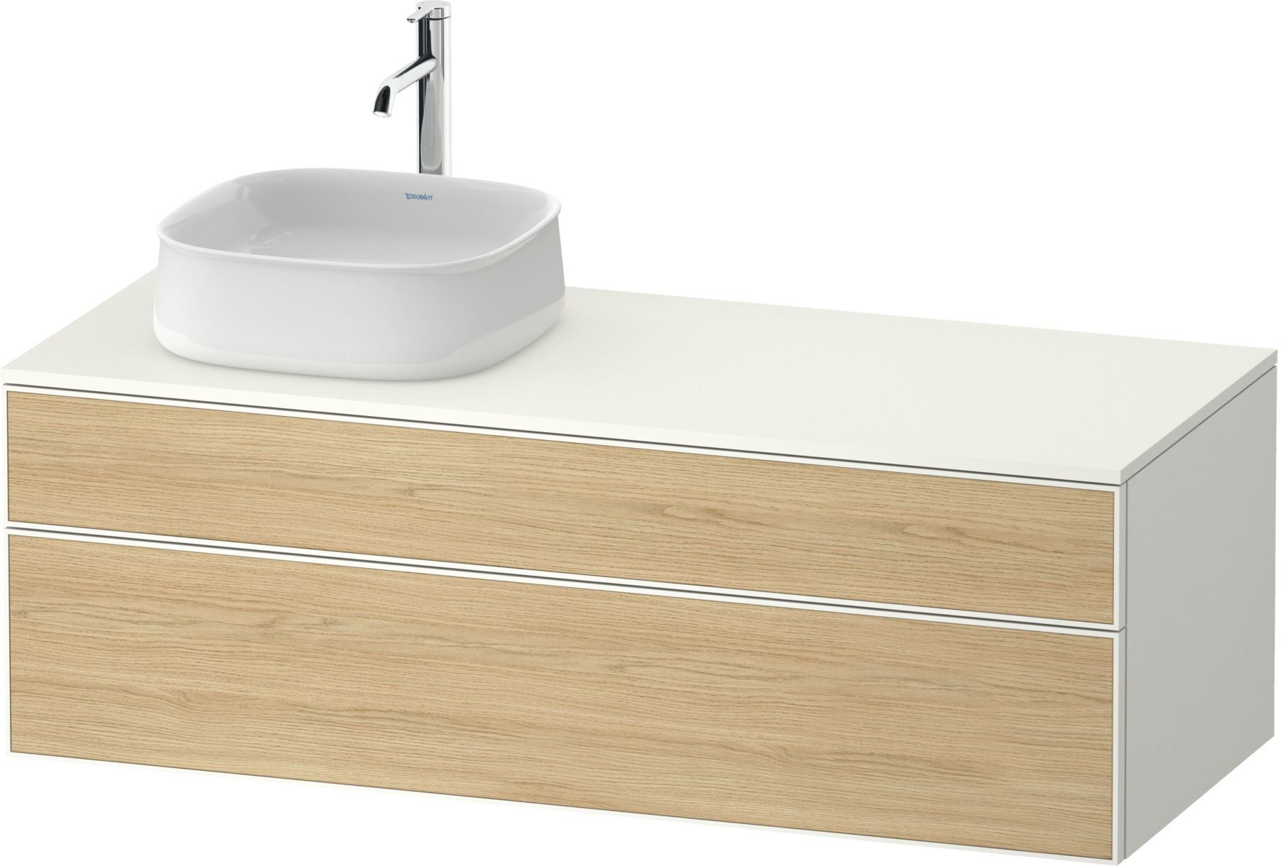 Duravit Waschtischunterschrank Zencha 130x55cm, B L, E na/we m, k Einr-Sys (ZE4822L30840000)