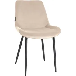 CLP Esszimmerstuhl Victoria Samt   Farbe: creme
