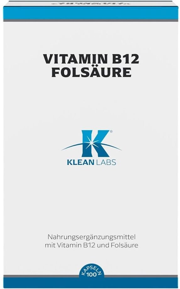 Klean Labs Vitamin B12 & Folsäure Kapseln