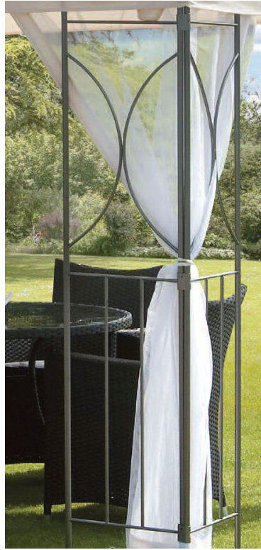 Canei Dakota Fields Polyester Screen for Gazebo Grey 250cm W X 250cm D X 200cm H