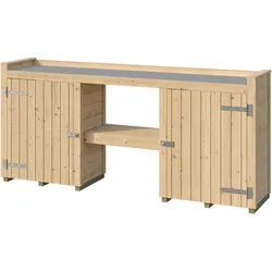 Weka Killarney Pflanztisch 235/300 cm naturbelassen Gr. 1 - Pflanztisch (235 cm)
