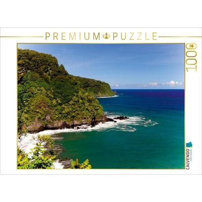 CALVENDO Puzzle Road to Hana 1000 Teile Puzzle quer | 1000 Teile Lege-Größe 64 × 48 cm Foto-Puzzle für glückliche Stunden