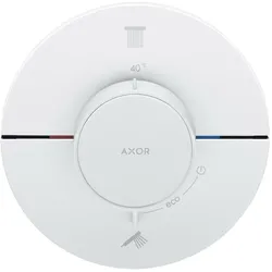Hansgrohe AXOR ShowerSelect ID Thermostat Unterputz rund, Mattweiß, 2 Verbraucher, flache Rosette, einfache Installation
