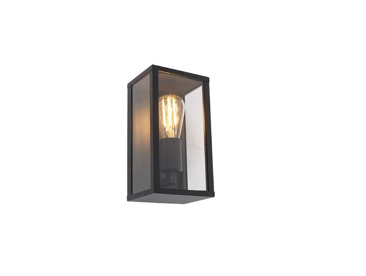Applique murale intelligente noire 26 cm IP44 avec WiFi ST64 -