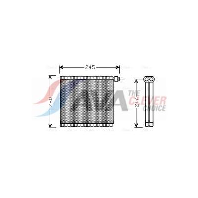 AVA CLEVER CHOICE Verdampfer, Klimaanlage MZV217 für MAZDA