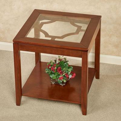 Touch of Class Calderon Side Table Natural Cherry , Natural Cherry
