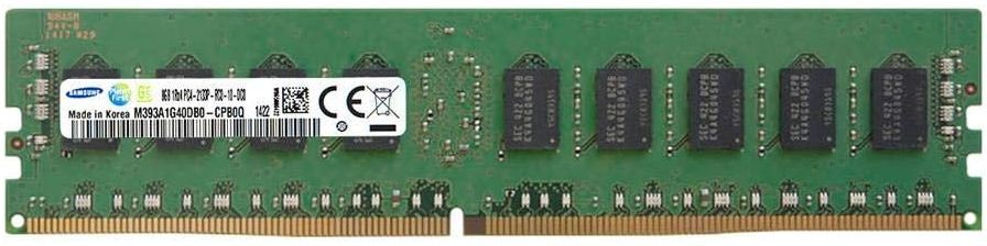 SAMSUNG 8GB DDR4 2133MHz PC4-17000 ECC Registered Memory, Single Rank, 288-Pin DIMM, Server Module (M393A1G40DB0-CPB0Q), Used - Very Good