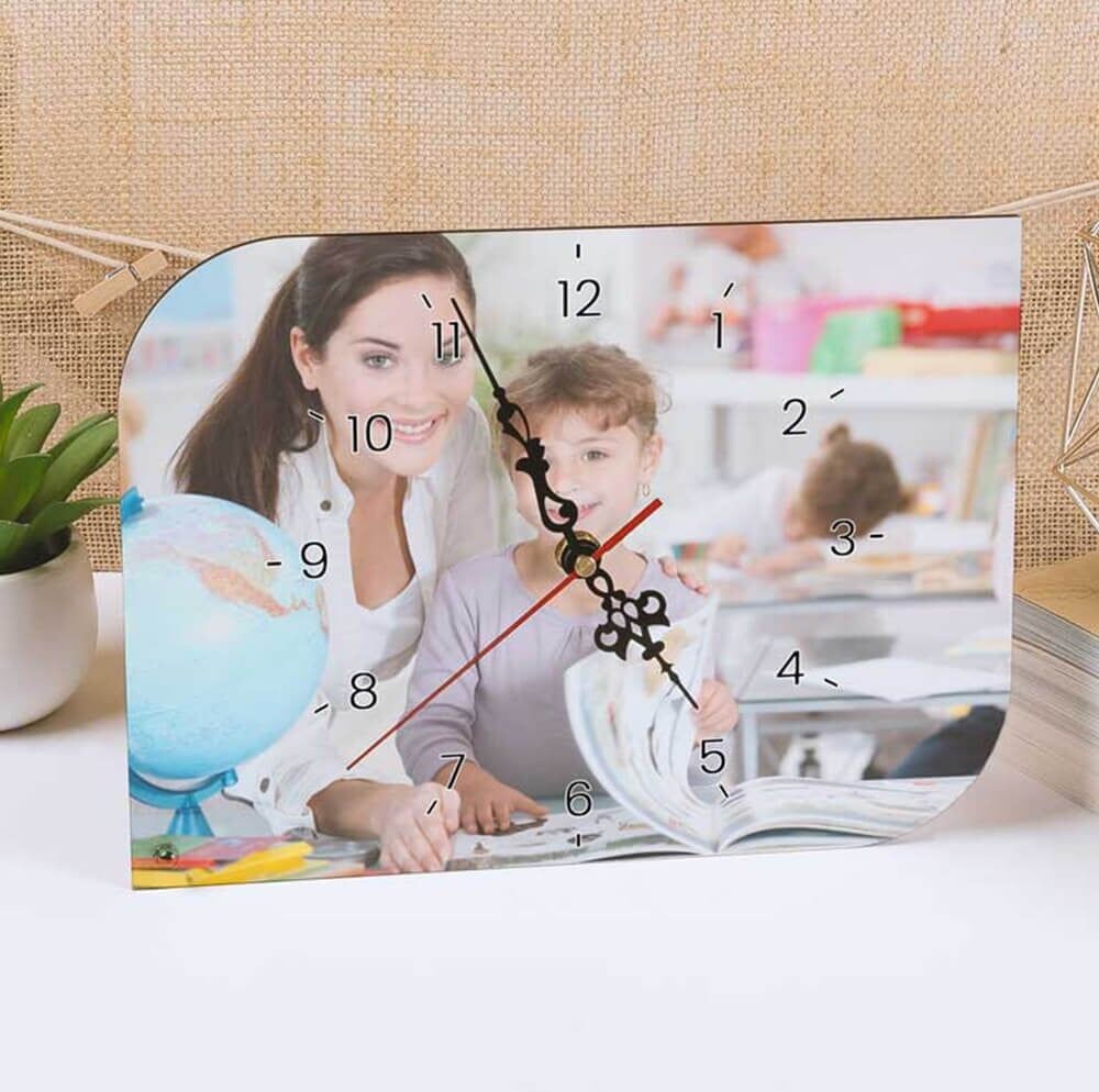 Ocadeau Horloge feuille photo