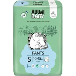 Muuwmi Muumi Baby Eco Pull Ups Size 5 38 Sensitive Premium Nappy Pants with Leakage Barrier (38 Stk.)