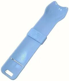 Multisell Products Hub Supplies Cat Strip Squeeze Spoon, Wet Cat Treats Pet Cats, Liquid Snack Feeding Tool Pet Feeder, Strip Feeder 1pc Blue