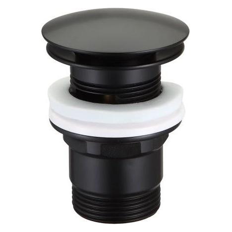 Adora Bundventil push pop up Ø66 med overløb sort Ø66 mm (5701951132837)