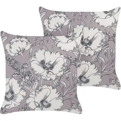 DEKOKISSEN 2er-Set Cremeweiß 45/45 cm Sophora