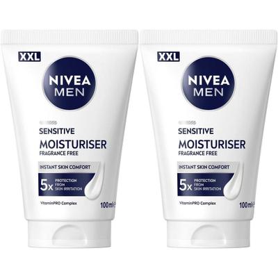 Nivea MEN Sensitive Gesichtspflegecreme XXL 100ml x2 2x100 ml