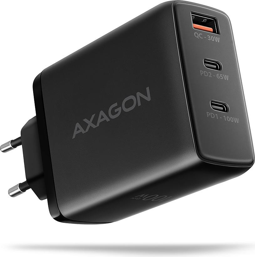 Axagon ACU-DPQ100 Intern AC Adapter, 4,5 V, Zwart