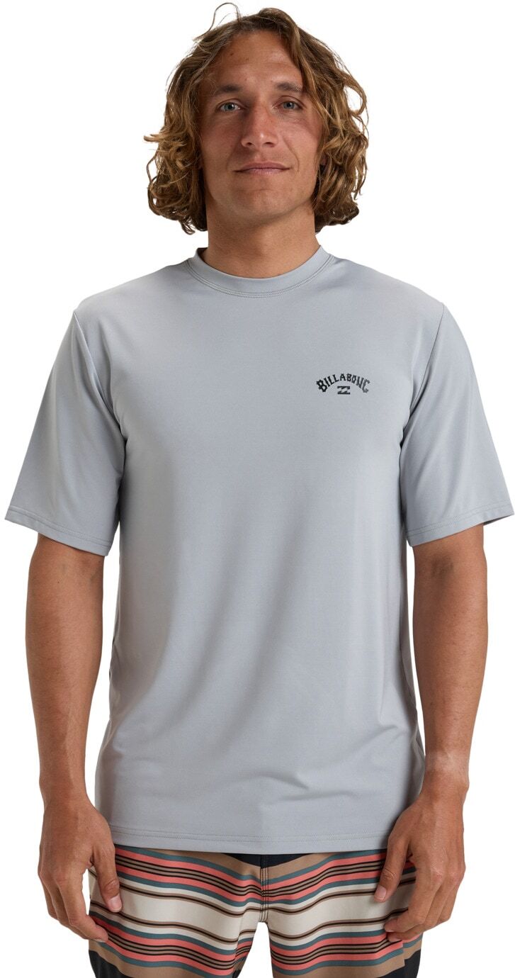 T-Shirt BILLABONG "Arch Wave", Herren, Gr. L, grau (alloy), Obermaterial: 85% Polyester, 15% Elasthan., Shirts T-Shirt alloy L