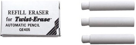 Pentel Twist-Erase Viskelæder   3 Stk.