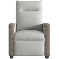vidaXL Massagesessel Wolkengrau Stoff