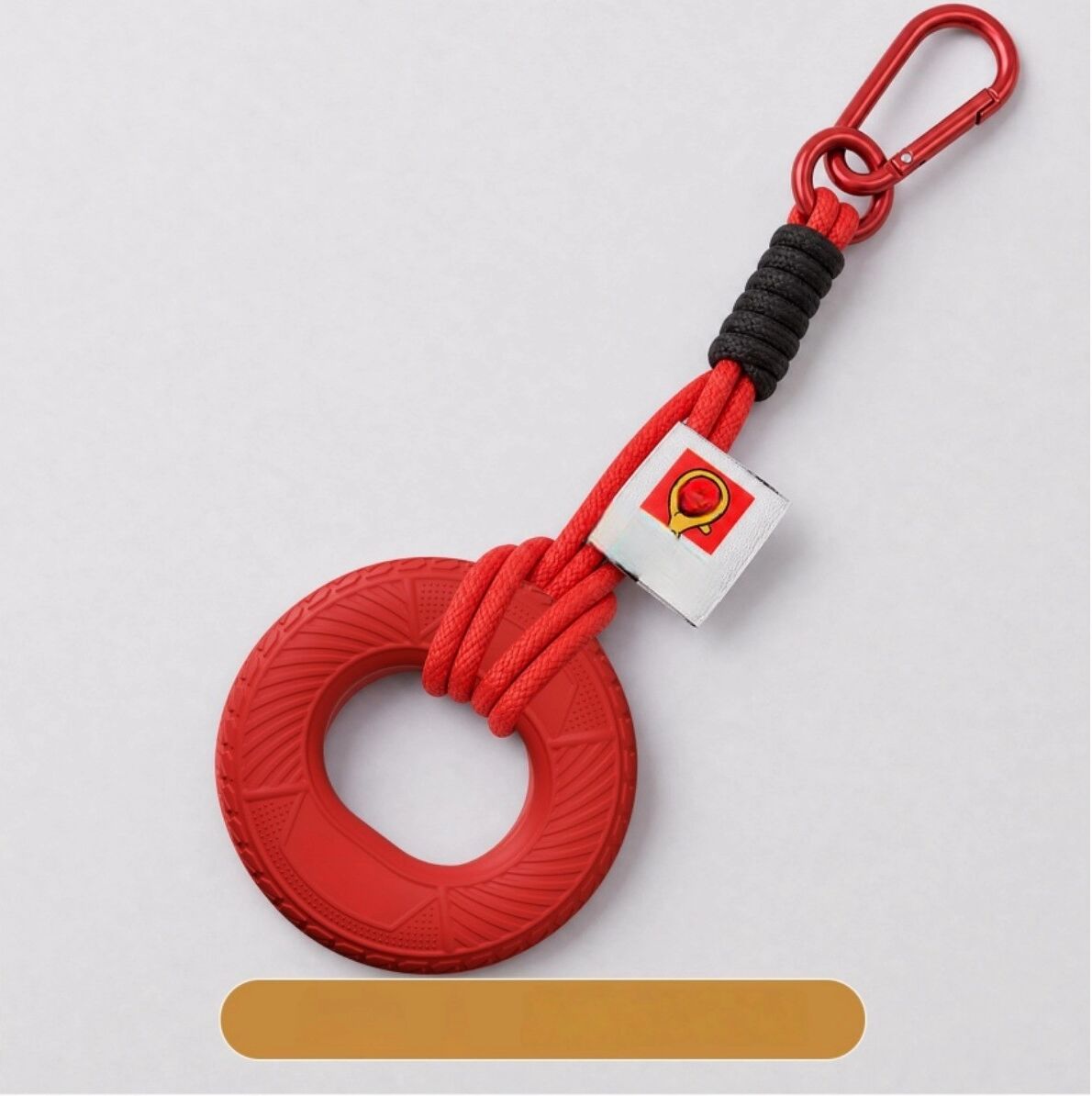 INF Silikon Handgrifftrainer 60-80LB – Ergonomischer 7.5cm x 7.5cm Widerstandsring mit Schlüsselanhänger, Tragbares