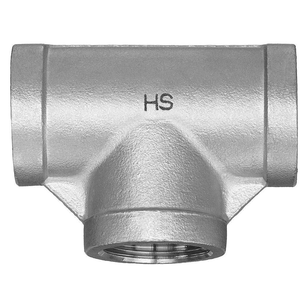 Hermann schmidt HS Edelstahl-T-Stück 130 90Grad, IG/IG, egal, 1/2 (T-Verbindung) (28130003)