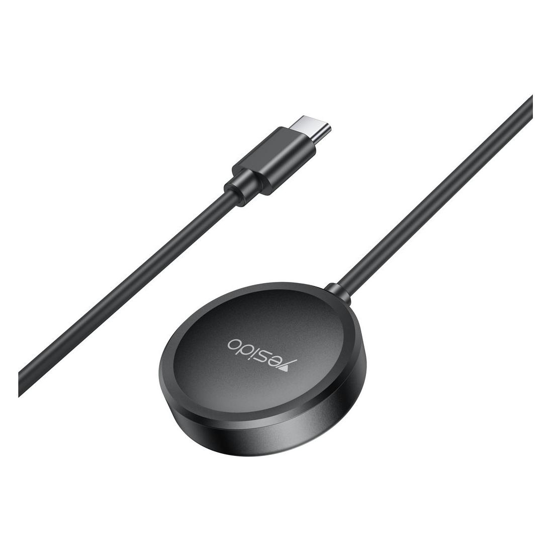 Yesido CA162 Magnetladegerät für die Samsung Galaxy Watch, USB-C, 1 m - schwarz (CA162)