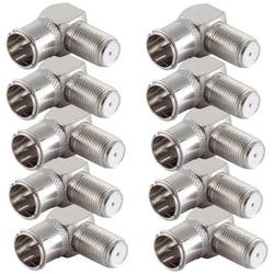 Shiverpeaks BS15-300614 F-Winkeladapter Anschlüsse: F-Quick-Stecker, F-Buchse 10 St.