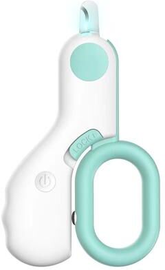 Youfap Market Professional Pet Claw Trimmer With Safety Lock, LED Light Cat Dog Nail Clipper Cutter, Puppy Kitten Grooming Tool Kit blue