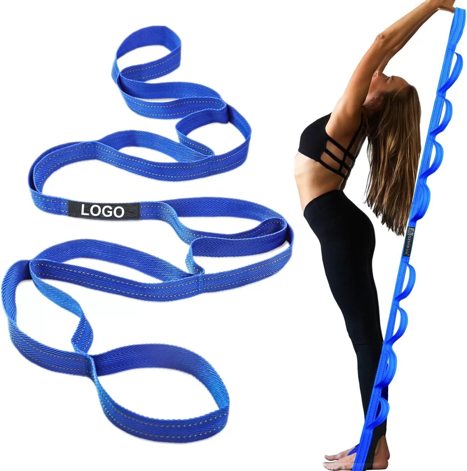 INF Reflektierendes Yoga-Band - Blau