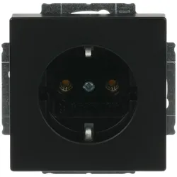 Busch-Jaeger 20EUC-885 SCHUKO® Steckdosen-Einsatz schwarz matt - Plattform 63 2CKA002011A3883 20EUC885
