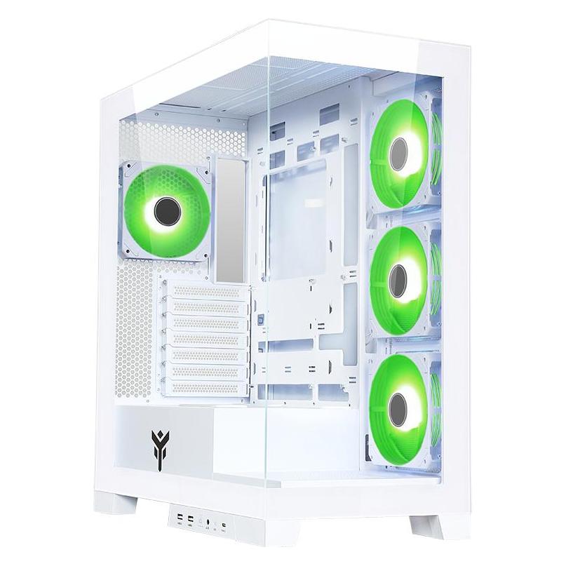 Itek SHOWBUI 45W Turm Weiss (ATX, mATX, Mini-ITX) (ITGCASB45W)