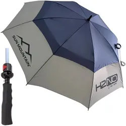 Sun Mountain UV Golf Regenschirm grau/blau