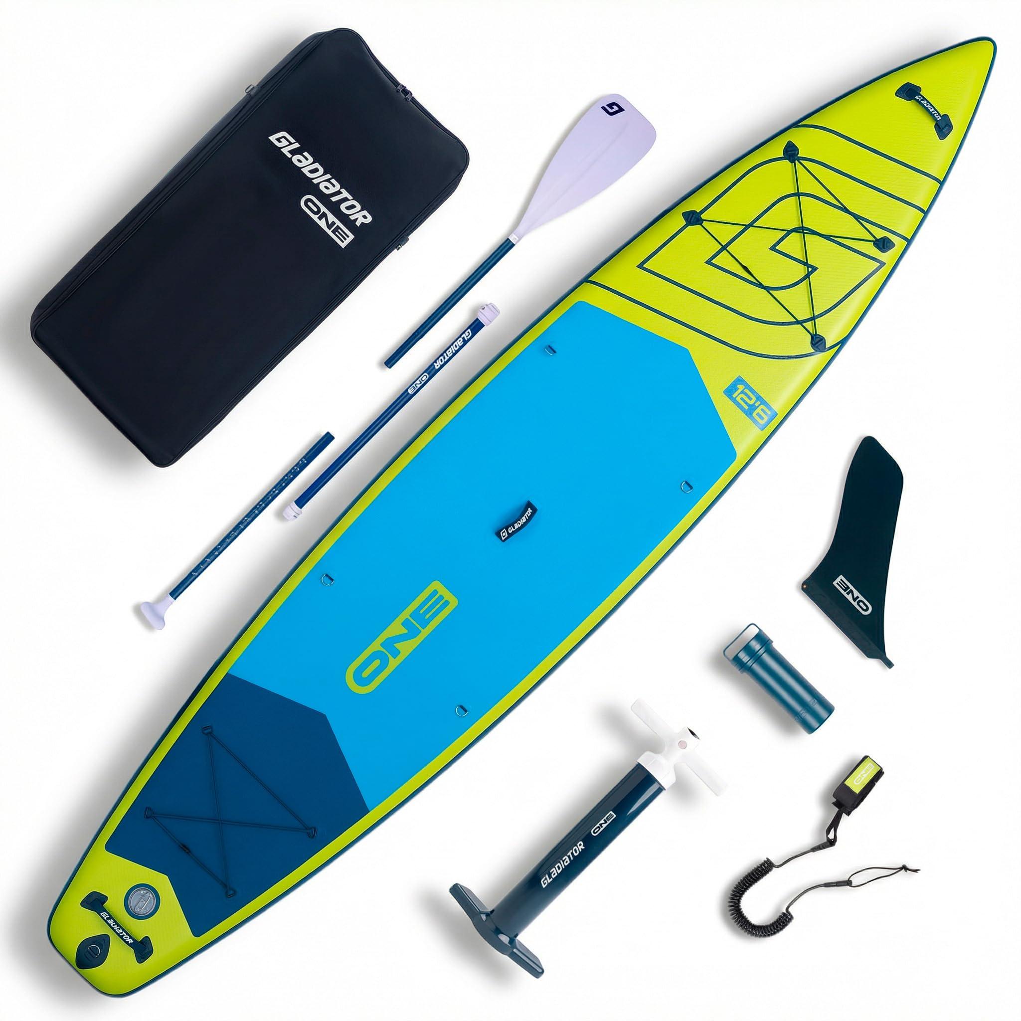 Aufblasbares SUP-Board, Limettengrün - 381 cm Länge - 15 cm Dicke - PVC-Material