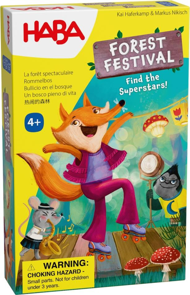 Haba Leer- en speelset Bosfeest - een kleurrijk bordspel voor kinderen