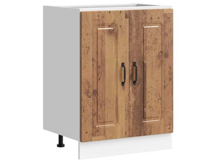 Leasha Küchenunterschrank Kalmar Altes Holz 60 x 46 x 81,5 cm