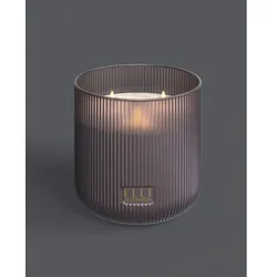 Elle Decoration Belleville 3-flammige Kerze taupe frost