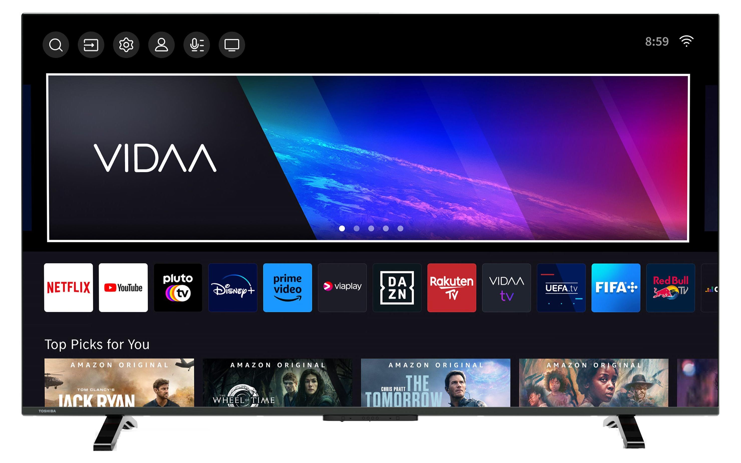 Toshiba 40LV2E63DAZ 40 Zoll Fernseher / VIDAA Smart TV (Full HD, HDR, Triple-Tuner, Bluetooth, Dolby Audio)