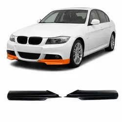 Frontspoilerlippe mattschwarz passend für BMW 3er E90 E91 2005-2008
