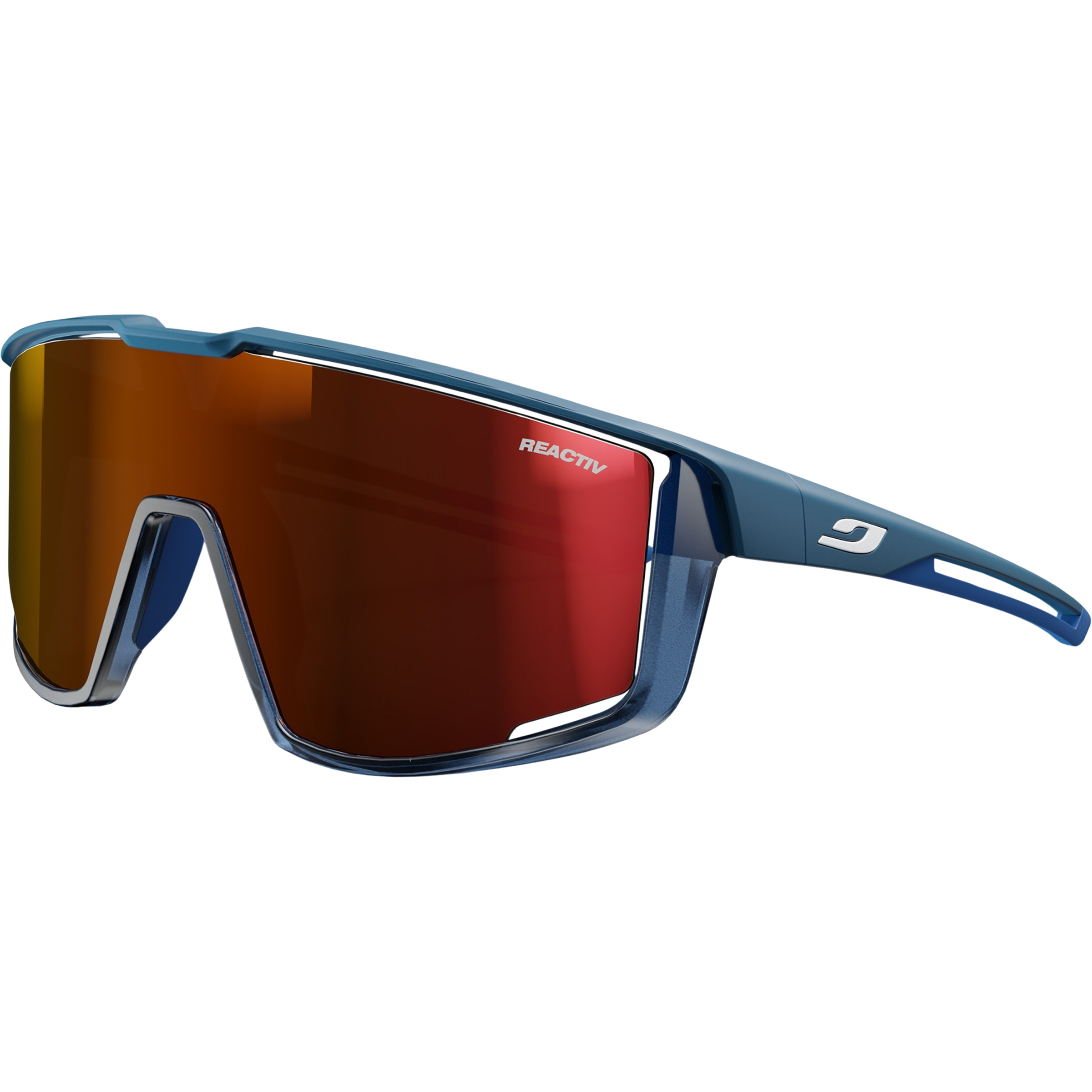 Julbo Fury Reactiv 0-3 High Contrast Sportbrille Sportbrillen & Sportsonnenbrillen blau Größe M Mountainbike | Laufen | Trailrunning