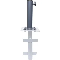 Ständer auf Bodenhülse MCW-A96, Schirmständer für Bodenanker/-platte/-montage Sonnen-/Ampelschirm, Metall Ø 38-48mm
