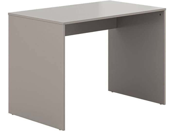 Schreibtisch YUNY BY PAIDI BROTHER STU , grau (taupe, taupe, taupe), B:100cm H:71,6cm T:60cm, Tische, Schreibtisch, kratzfest und leicht zu reinigen, geprüfte Qualität