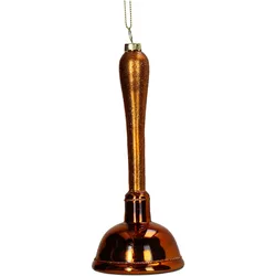 Christbaumschmuck Glas 16cm Saugglocke Pömpel Kugeln Weihnachtsbaum Anhänger Weihnachten Christbaumanhänger Weihnachtsbaumschmuck Braun