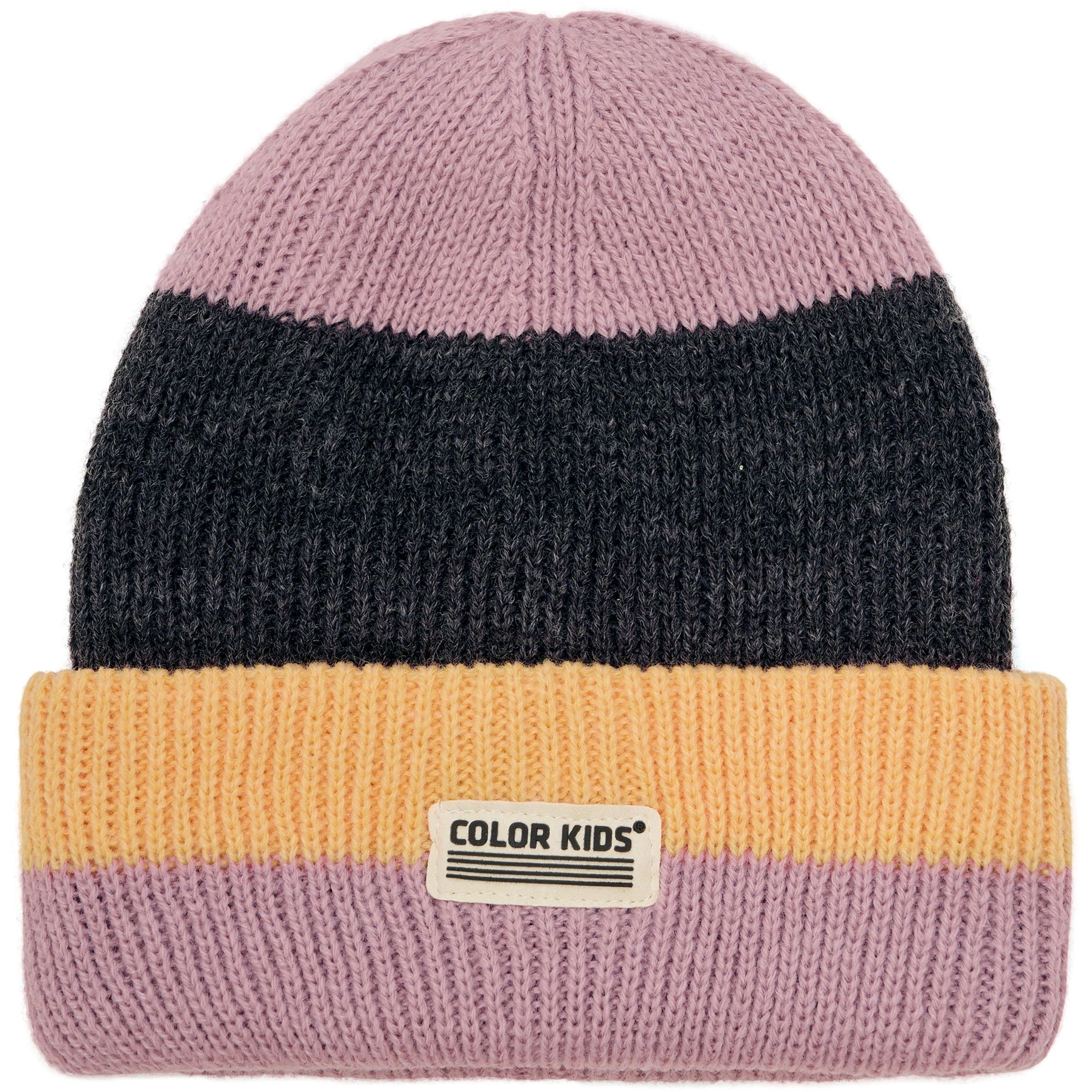 Color Kids Wool & Contrast Kinder Mützen & Beanies schwarz Größe 54 Lifestyle Elastisch