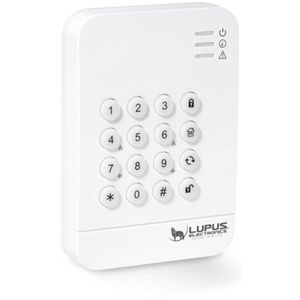 LUPUS Fernbedienung Keypad V2, Wandschalter, Funk, App-fähig, für Alarmanlage