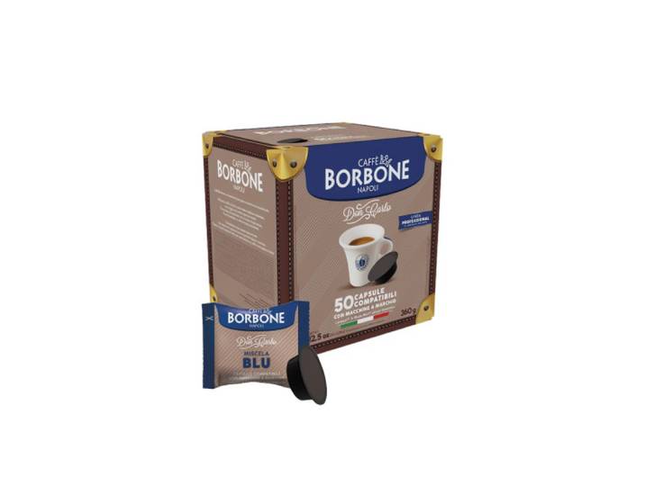 Capsules de café Caffè Borbone Don Carlo Blue pour machines Lavazza® A Modo Mio, 50 pièces.