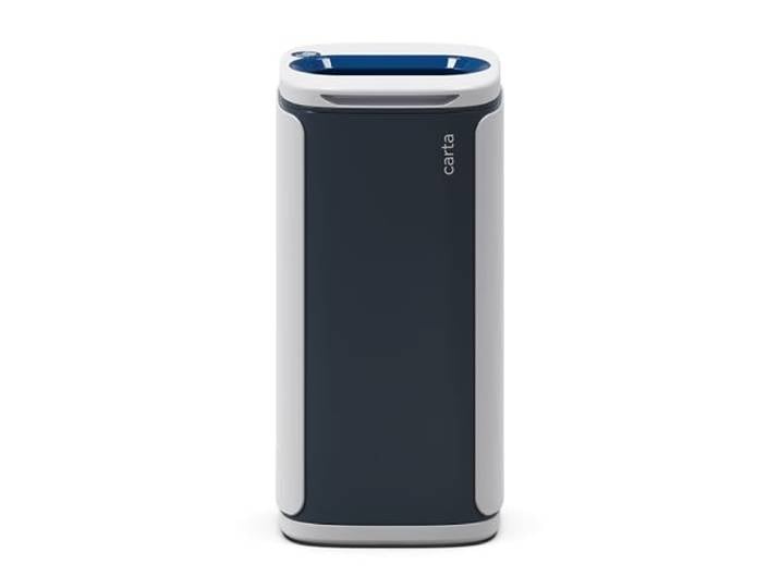 KOBRA Wastee Abfalleimer, Design-Mülleimer, Mülltrennung, 60 Liter, Behälter für den Innen- oder Außenbereich, mit Magneten, 100% Made in Italy (Verkehrsblau)