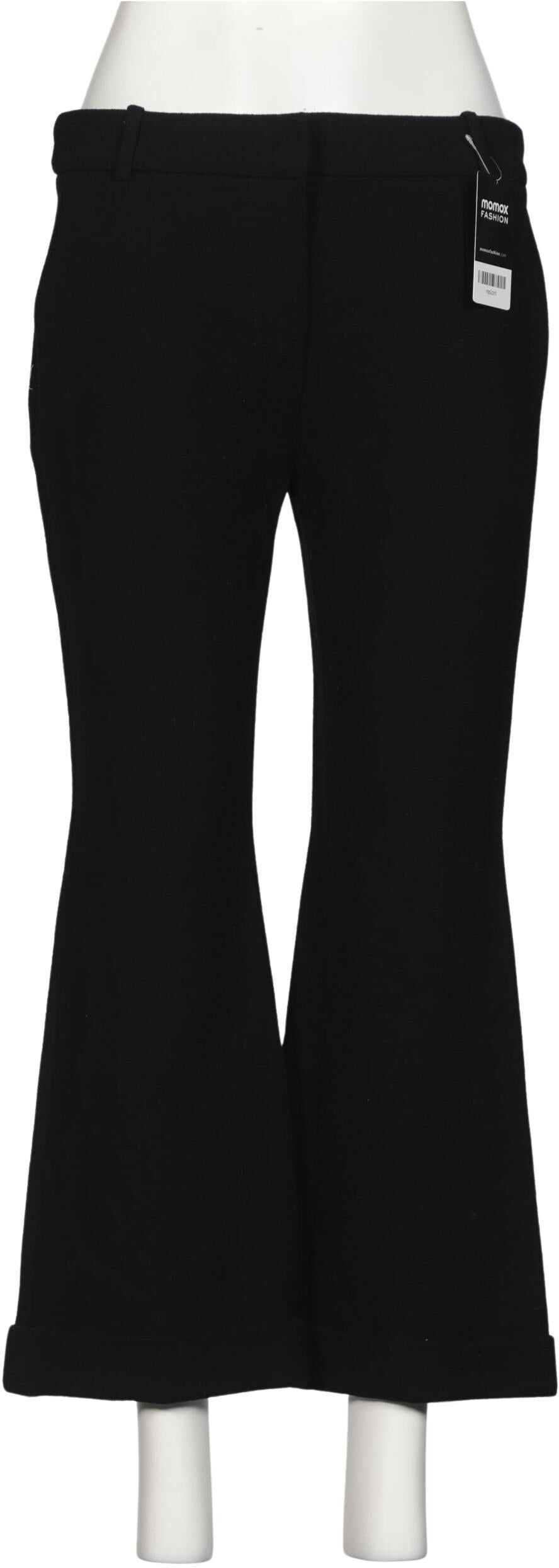 Carven Damen Stoffhose, Schwarz, Gr. EU 38 (FR 40), Viskose / Wolle - Second Hand